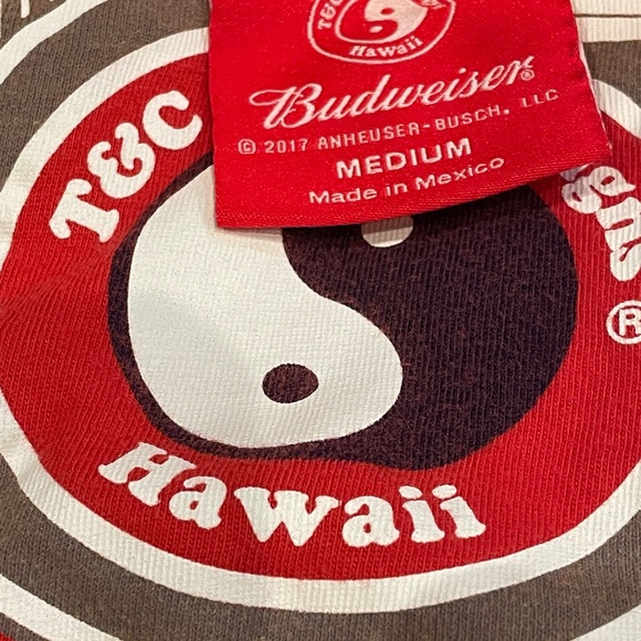 T&C Surf Designs Hawaii Budweiser Longsleeve Shirt - Picture 5 of 6